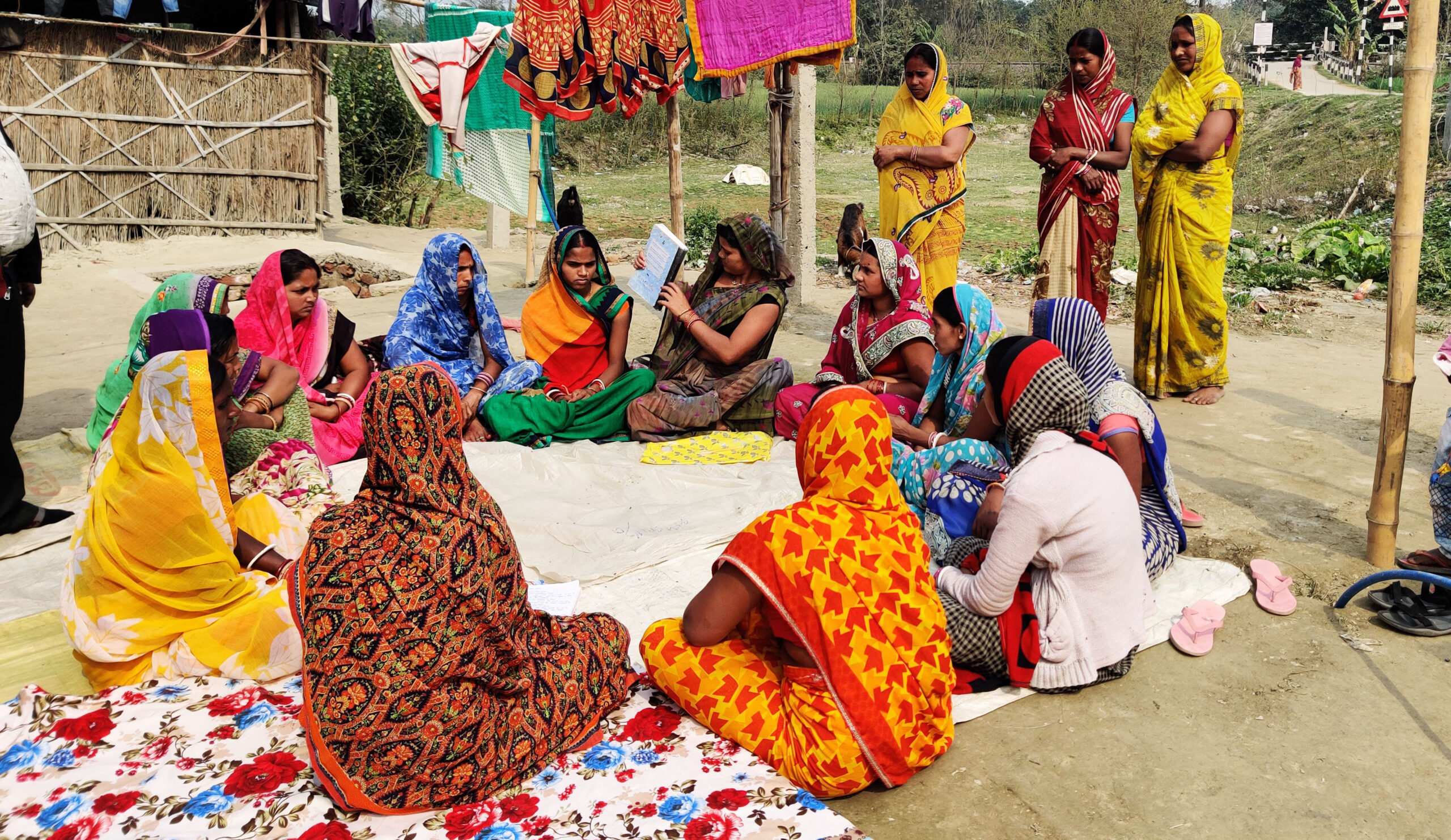Women gather to discuss local issues in a self-help group in the state of Bihar, India. Photo: Mahima Jain